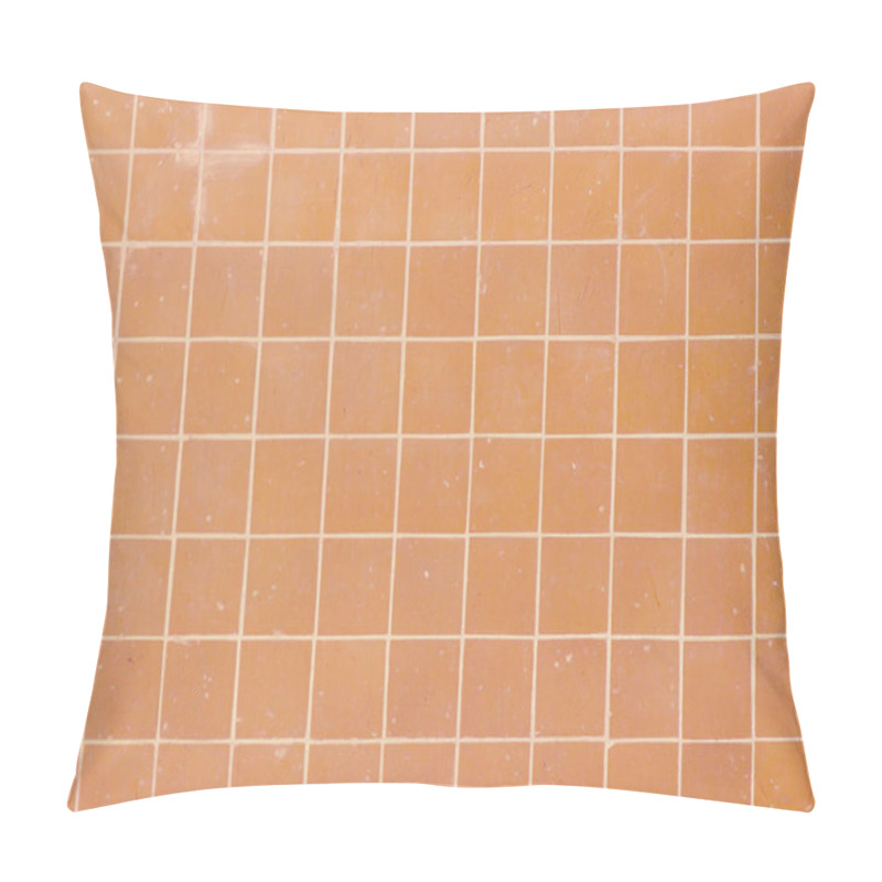 Personality  Orange Square Tiles Pattern Pillow Covers