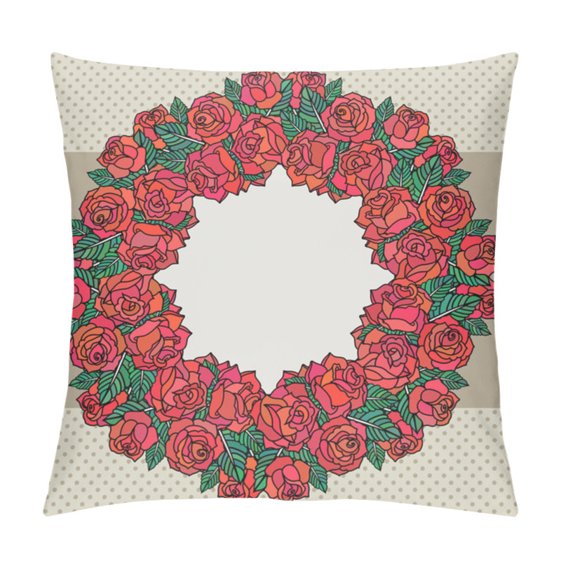 Personality  Frame With Roses Pillow Covers