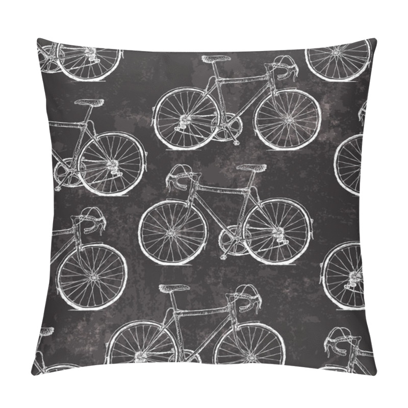 Personality  Bicycles Seamless Pattern Pillow Covers