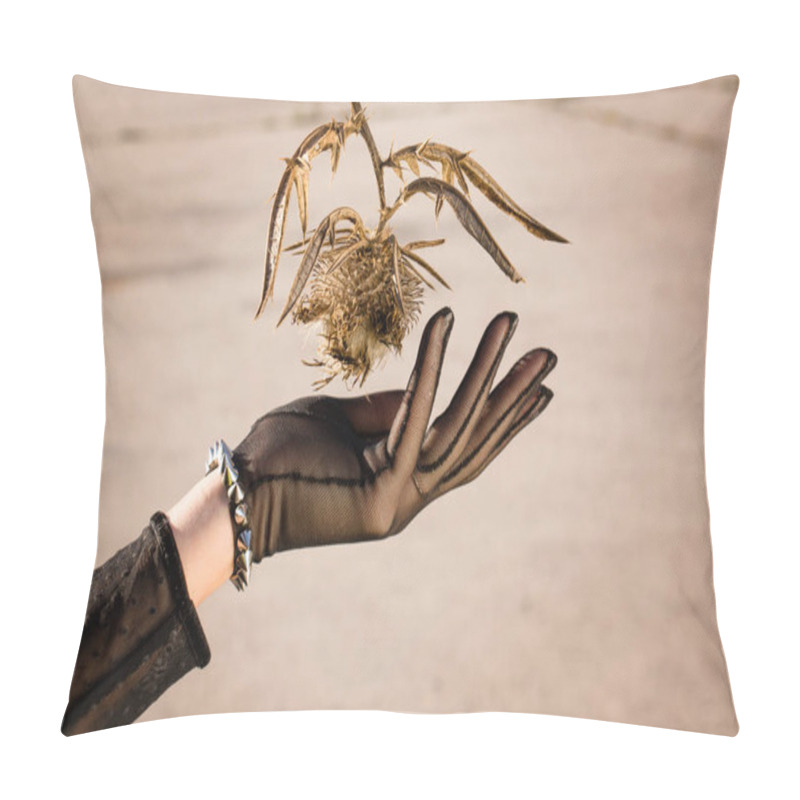 Personality  Gloved Hand And Thistle Pillow Covers