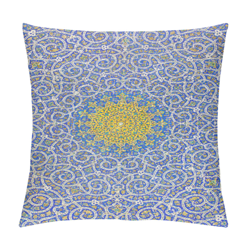 Personality  Islamic Motif Design On The Ceiling Of A Mosque Pillow Covers