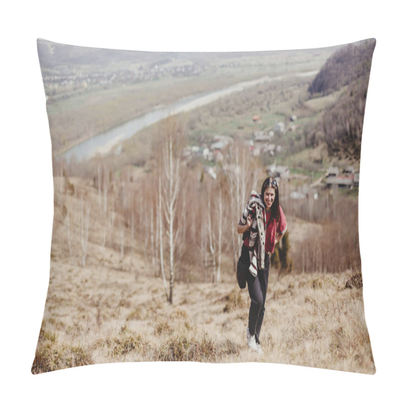 Personality  Beautiful Stylish Woman Hipster  Pillow Covers