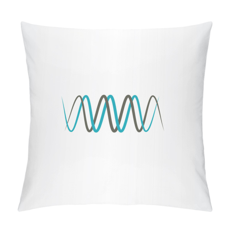 Personality  Frequency Wavelength Logo Vector Symbol Pillow Covers