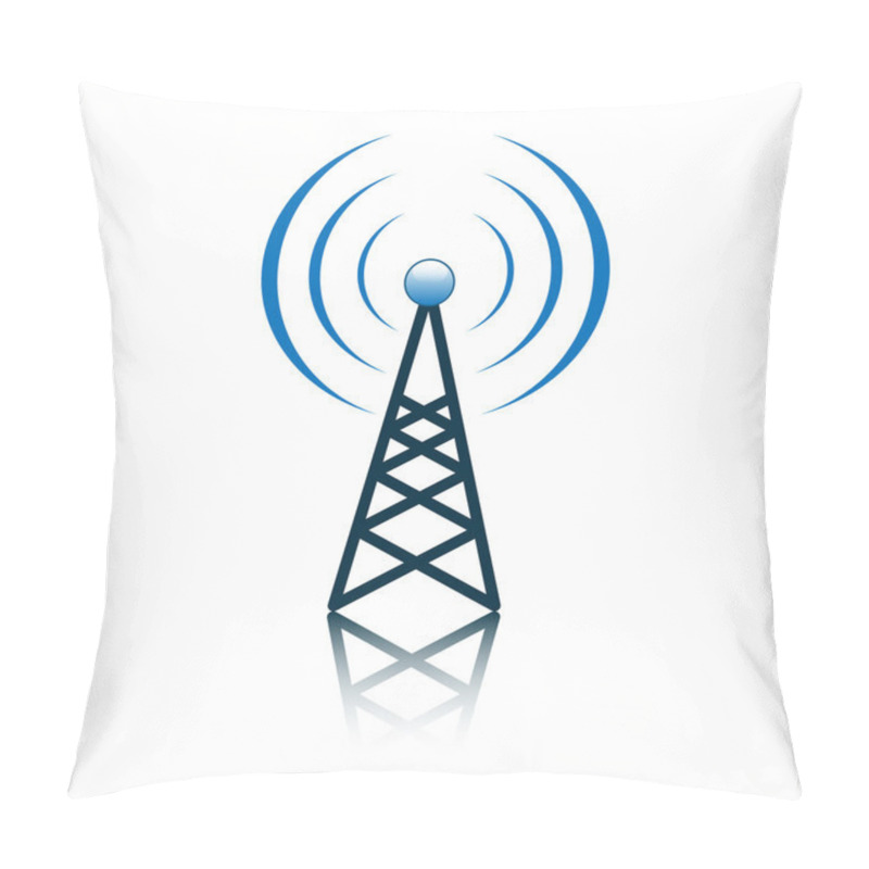 Personality  Blue Antenna Mast Sign Pillow Covers