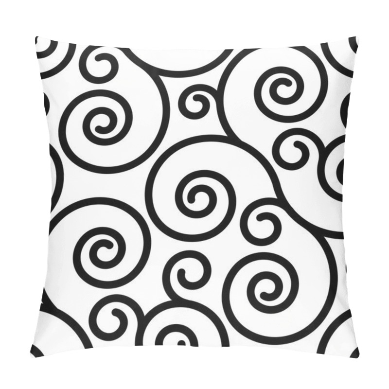 Personality  Seamless Ornament Swirl Pattern Pillow Covers