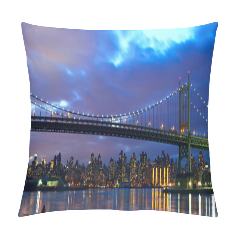 Personality  Robert F. Kennedy Bridge (formerly Triborough Bridge) Pillow Covers