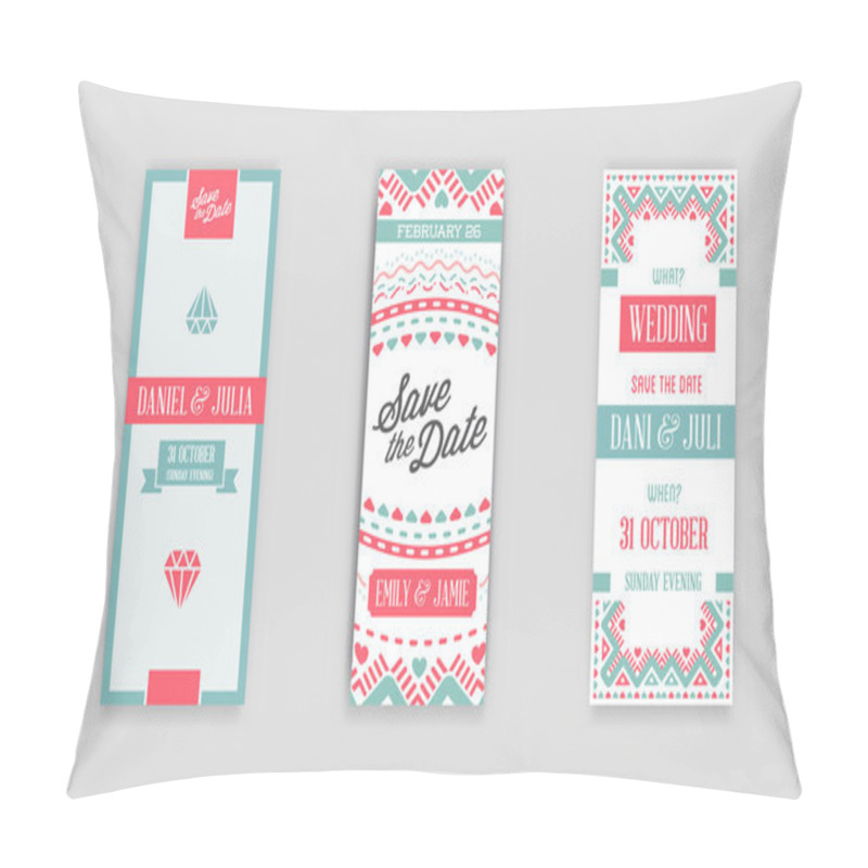 Personality  Set Of Design Awesome Wedding Invitation Pillow Covers