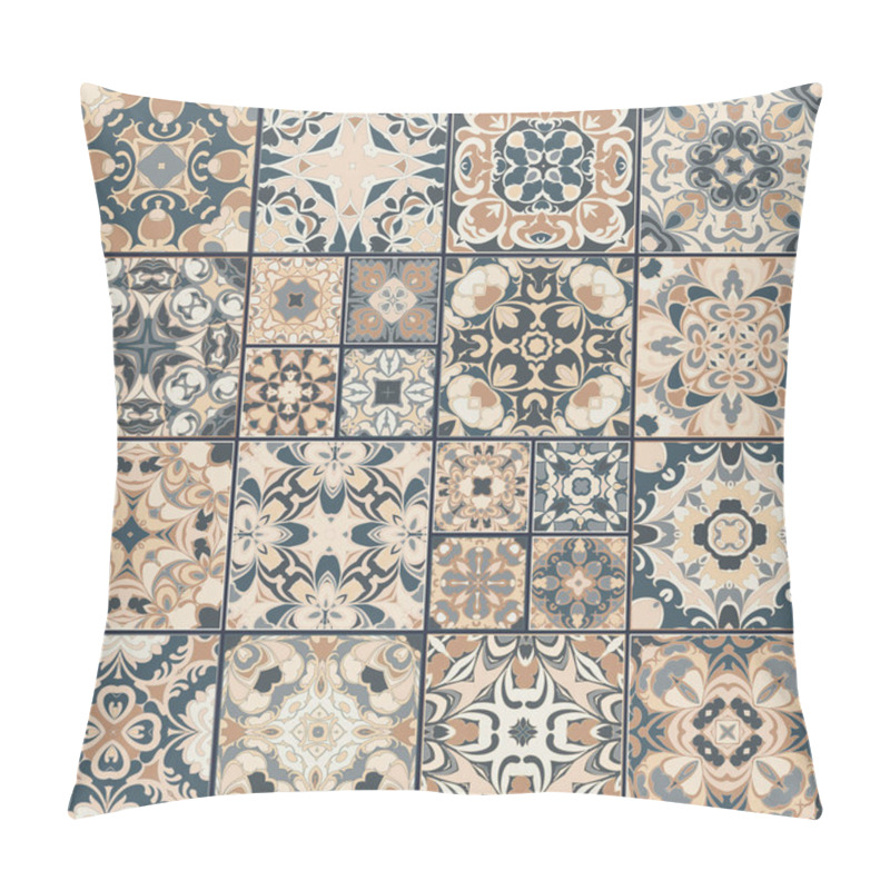 Personality  Collection Of Ceramic Tiles Pillow Covers