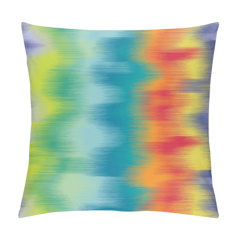 Personality  Fuzzy Blurry Wavy Ombre Ikat Seamless Pattern Pillow Covers