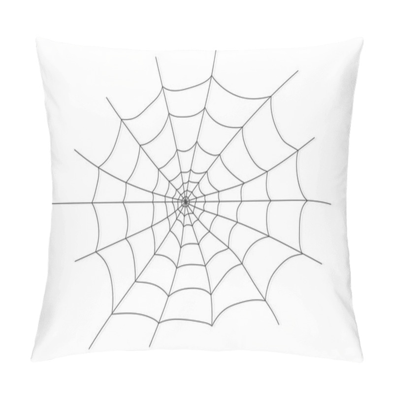 Personality  Cobweb Isolated On White Pillow Covers