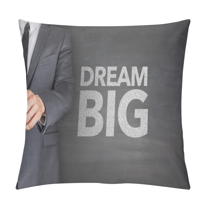 Personality  Dream Big On Blackboard Pillow Covers