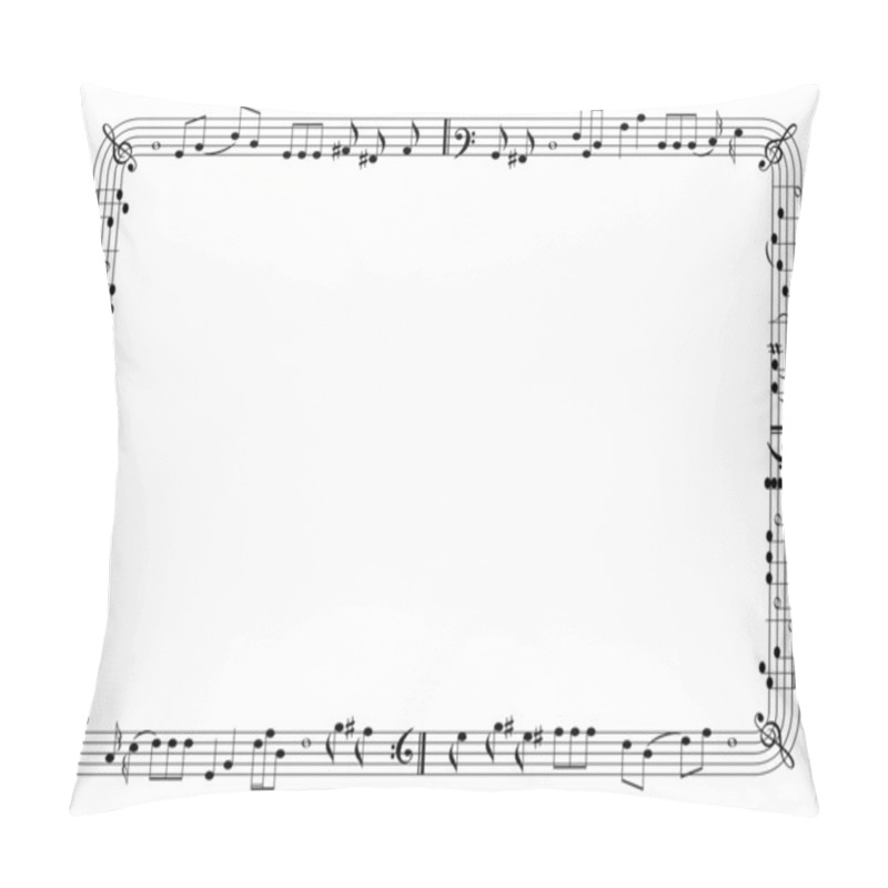 Personality  Graphical Notes Frame Pillow Covers