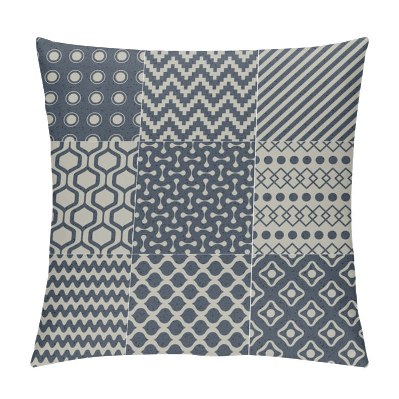 Personality  Seamless Geometric Pattern Grain Paper Texture Pillow Covers