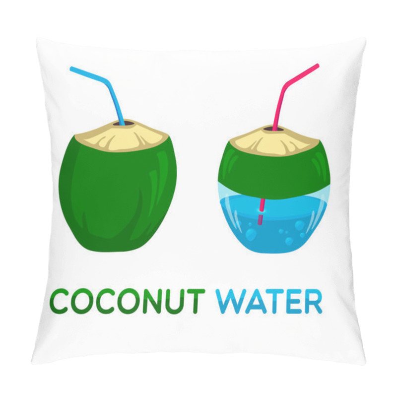 Personality  Vector Logo For Coconut Water Pillow Covers