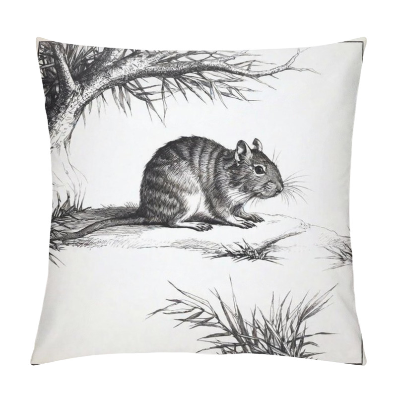 Personality  Eighth Degu Cover Drawing Pillow Covers