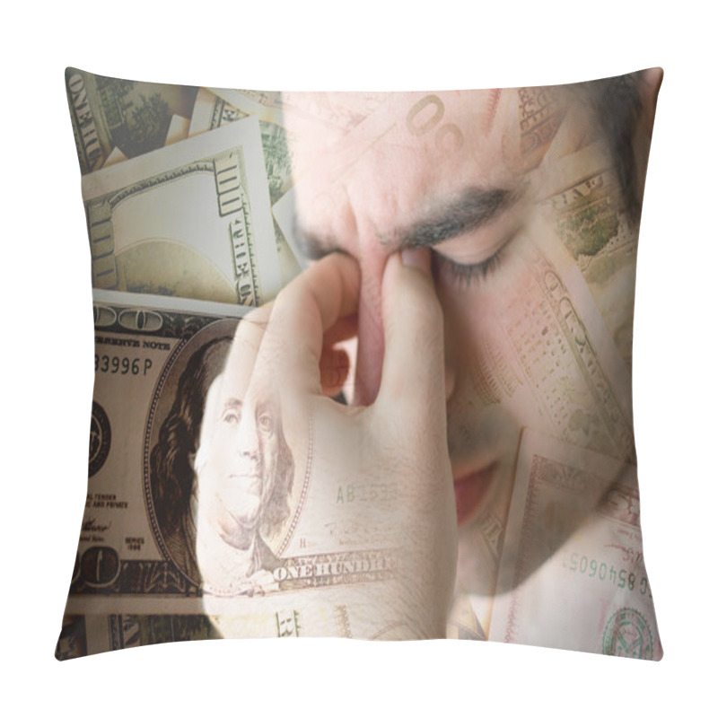 Personality  Stressed Over Money Pillow Covers