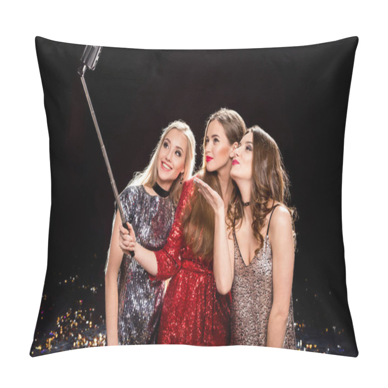 Personality  Women Taking Selfie  Pillow Covers