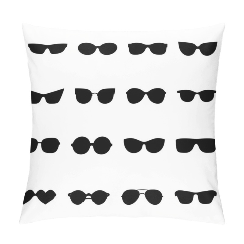 Personality  Set Of Icons Of Different Shapes Sunglasses Pillow Covers