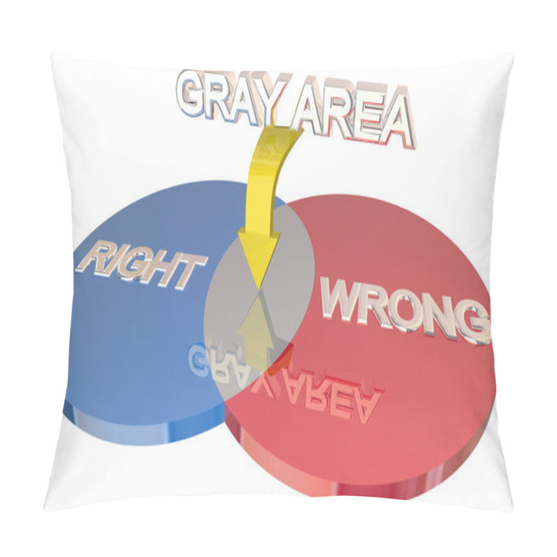 Personality  Gray Area Right Vs Wrong Ambiguity  Pillow Covers