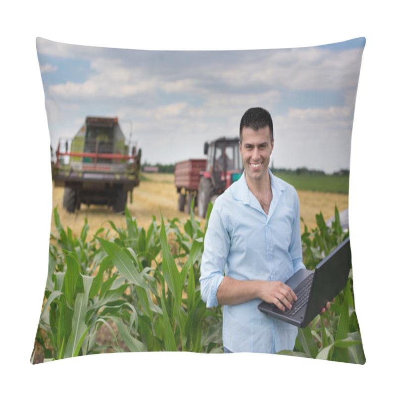 Personality  Businessman In The Field Pillow Covers