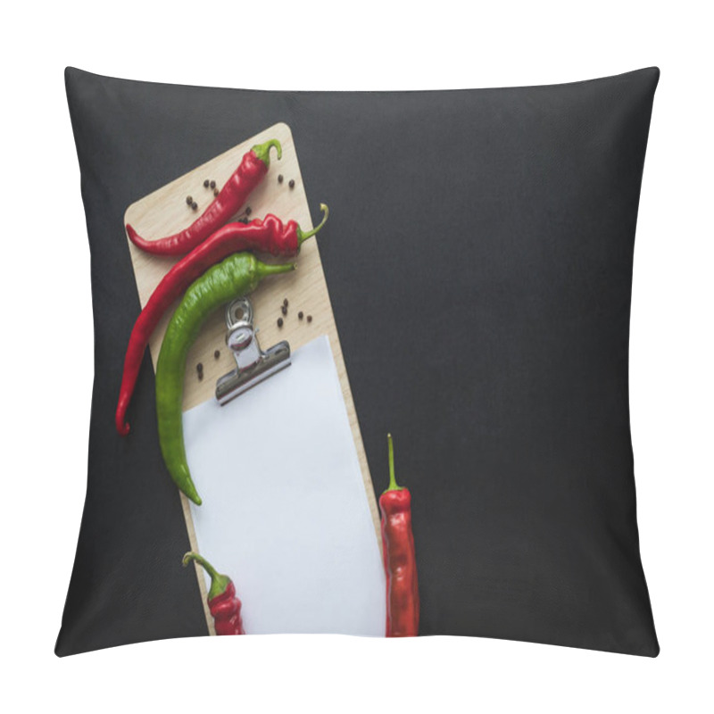 Personality  Peppers And Blank Paper Sheet Pillow Covers