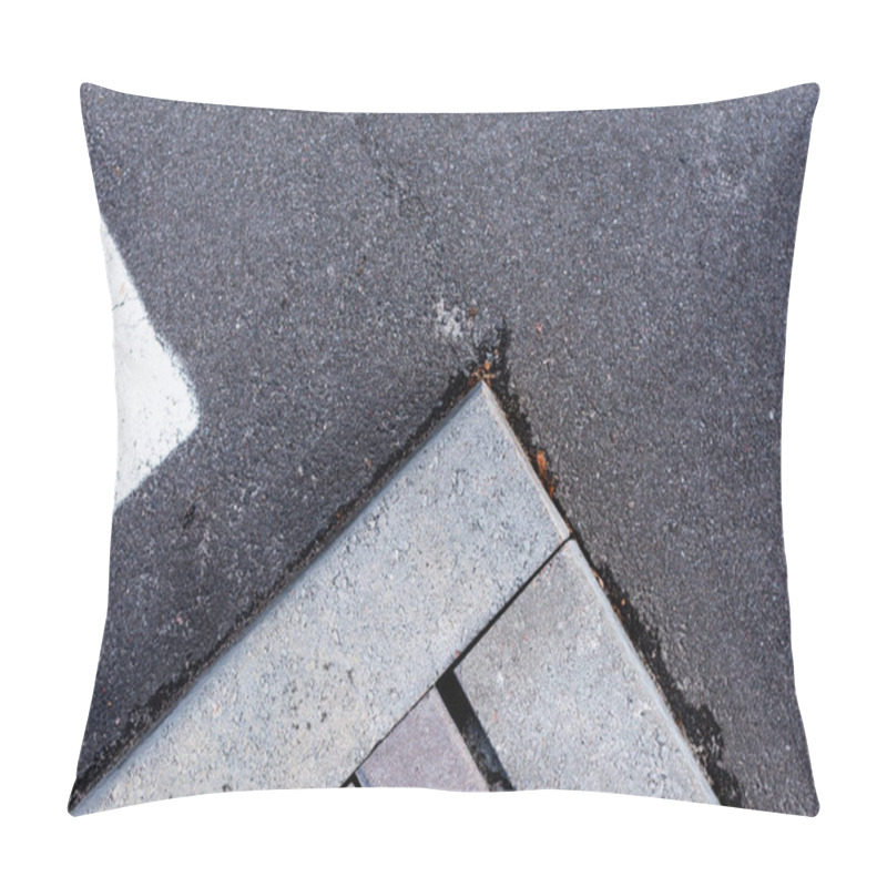 Personality  Asphalt Gray Background Pillow Covers