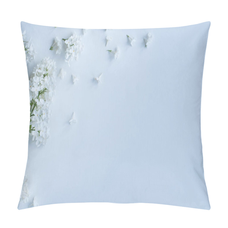 Personality  White Lilac Flowers Pillow Covers