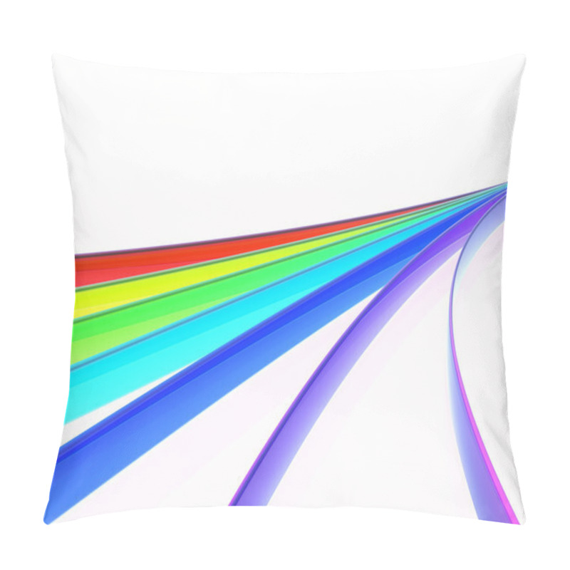 Personality  Rainbow Waves Pillow Covers