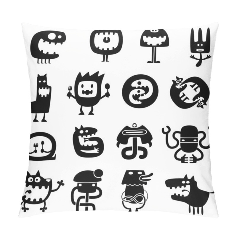 Personality  Funny Monsters Pillow Covers