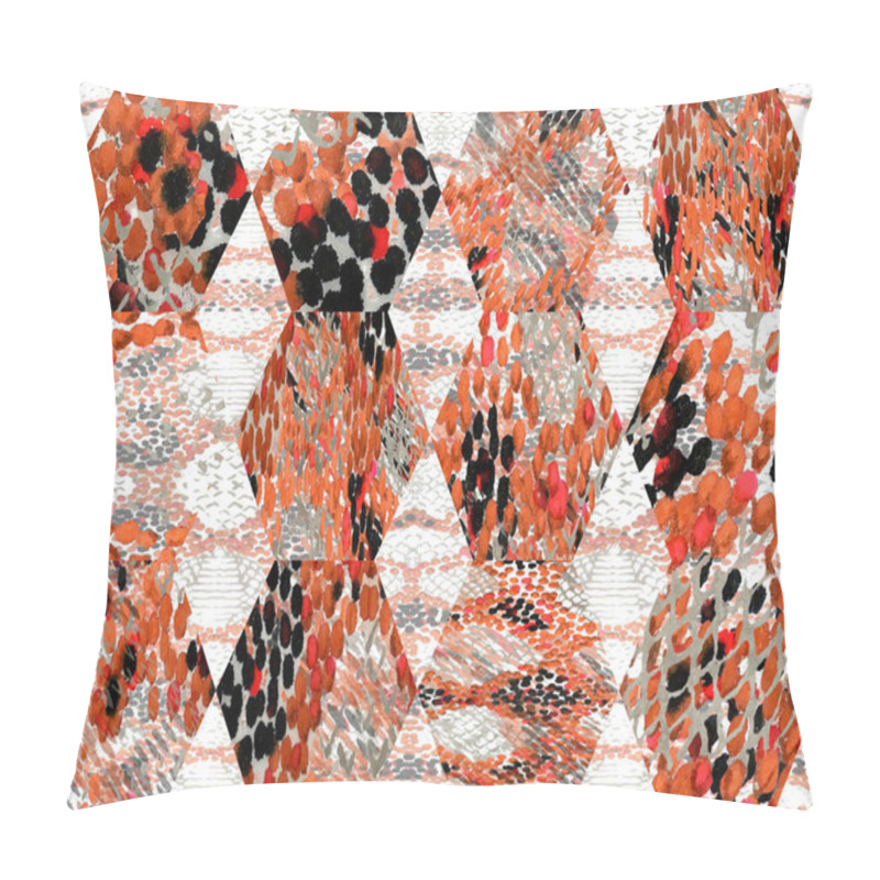 Personality  Snake Skin Background. Pillow Covers