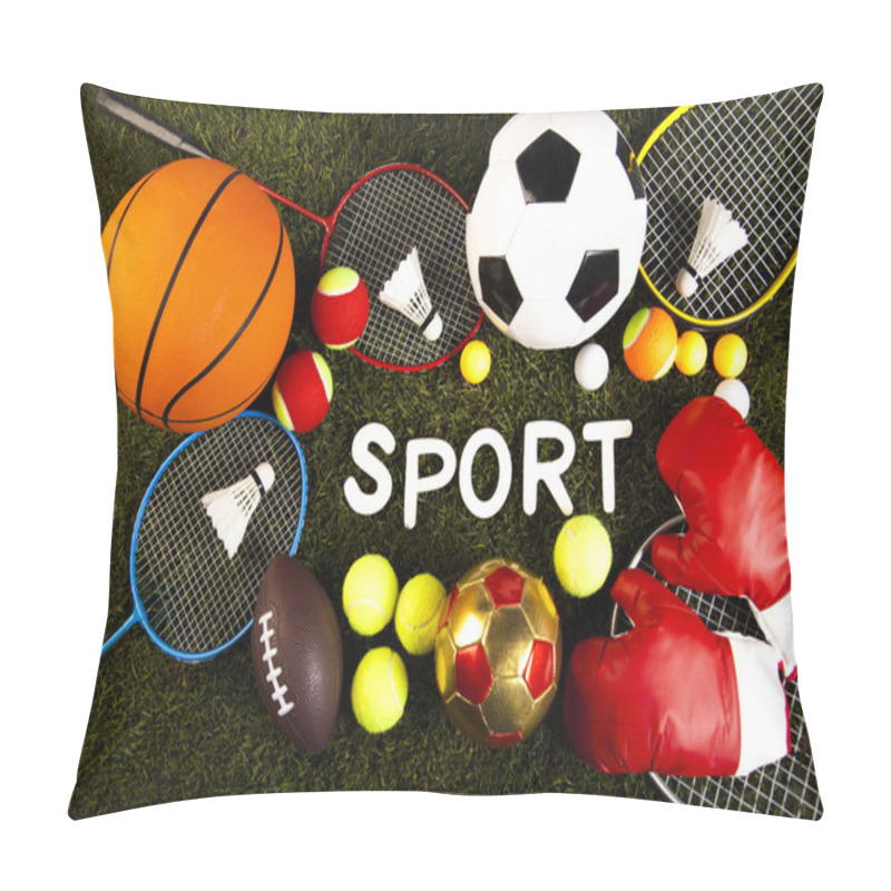 Personality  Sport Equipment And Balls Pillow Covers