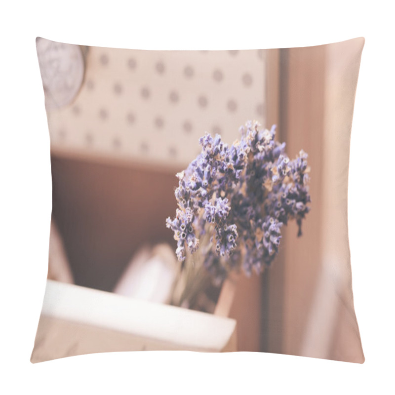 Personality  Bunch Of Dry Lavender Pillow Covers