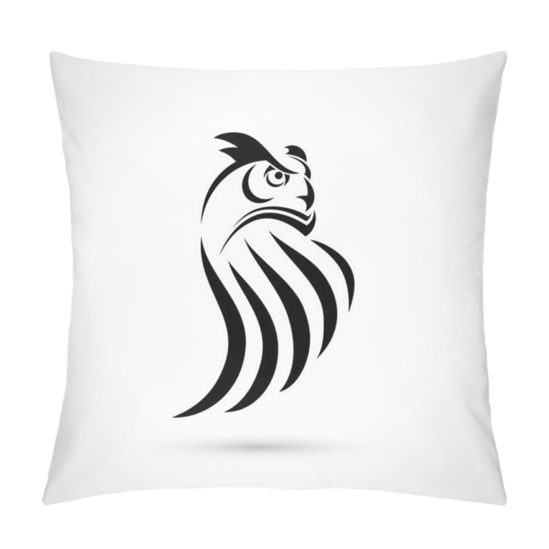 Personality  Black Owl Icon Pillow Covers