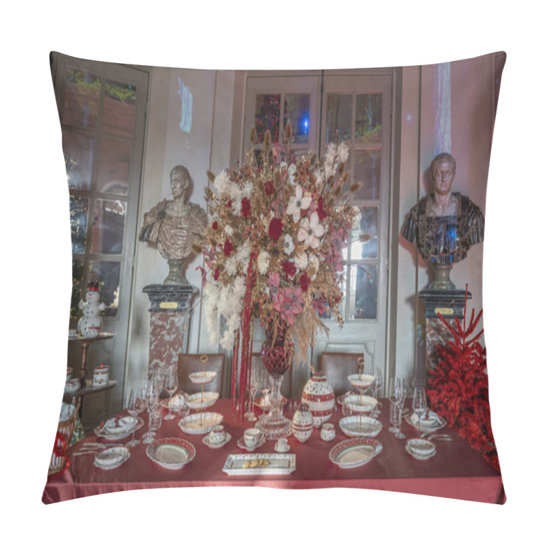 Personality  Maincy, France - 11 29 2024: Le Grand Noel. View Of A Fairy Tale Journey Little Red Riding Hood Pillow Covers