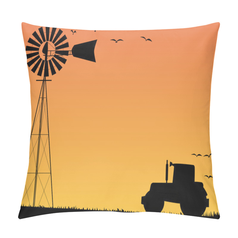 Personality  Farm Sunset Pillow Covers