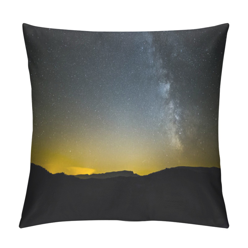 Personality  Milky Way In La Pertusa Church, Lleida, Spain Pillow Covers