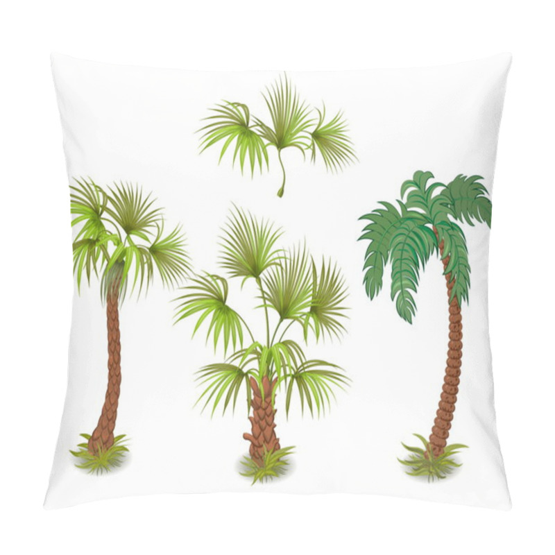 Personality  Collection Of Tropical Palm Trees Pillow Covers