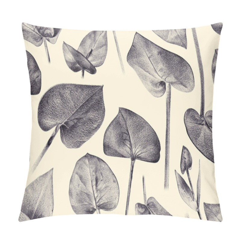 Personality   Seamless Floral Pattern With Eucalyptus Pillow Covers