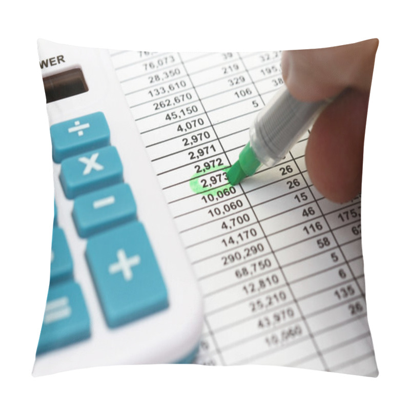 Personality  Spreadsheet And Pen Pillow Covers