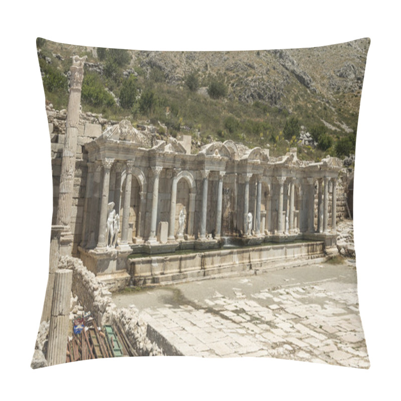 Personality  Antonine Nymphaeum At Sagalassos, Turkey  Pillow Covers