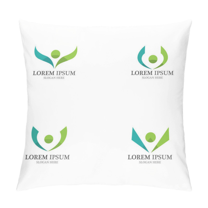 Personality  People Icon Work Group Vector Pillow Covers