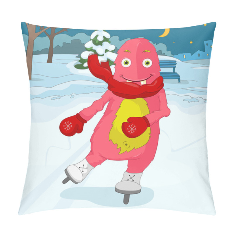 Personality  Funny Monster. Pillow Covers