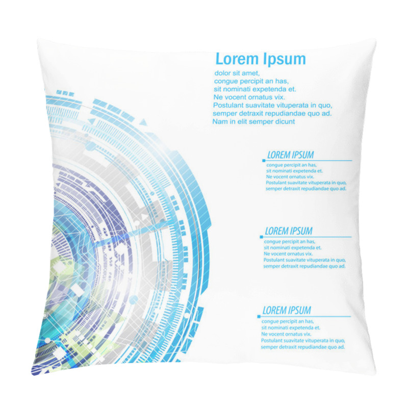 Personality  Vector Abstract Telecoms Communication Innovation Concept Backgr Pillow Covers