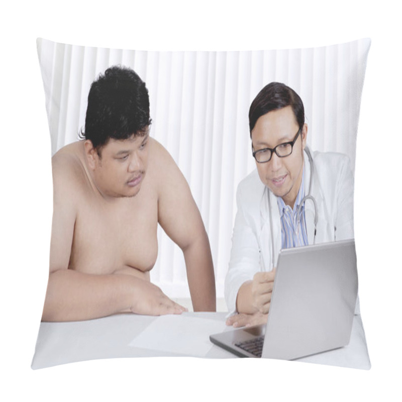 Personality  Asian Overweight Man With A Doctor Pillow Covers