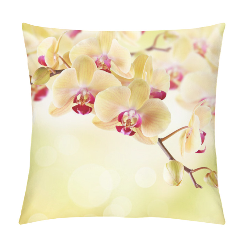 Personality  Yellow Orchid Pillow Covers