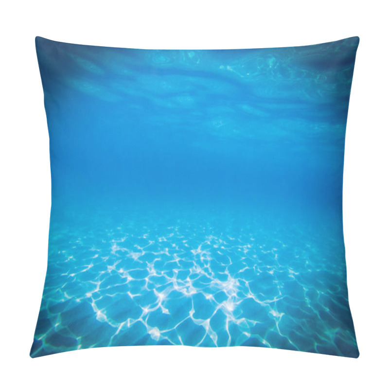 Personality  Tropical Blue Ocean Underwater Background - Luxury Nature Pattern Pillow Covers