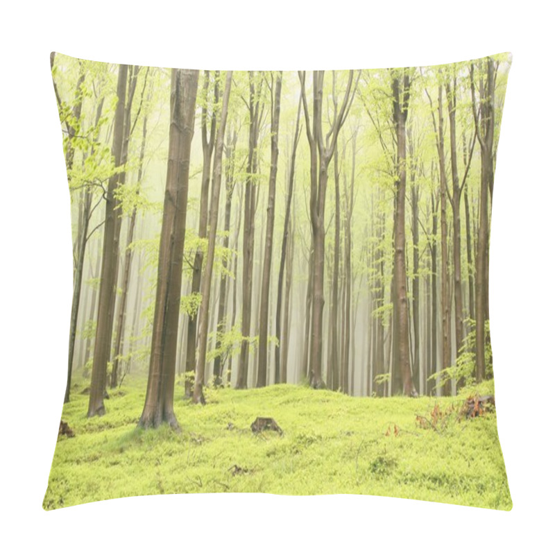 Personality  Misty Spring Forest Pillow Covers