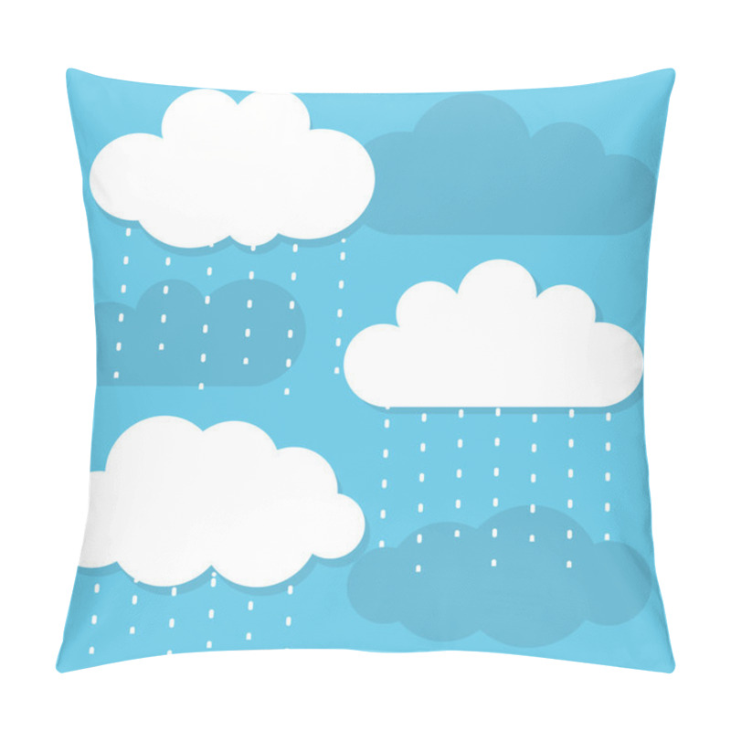 Personality  Raining Clouds Vector Pillow Covers