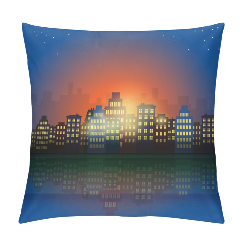 Personality  City At Night Pillow Covers