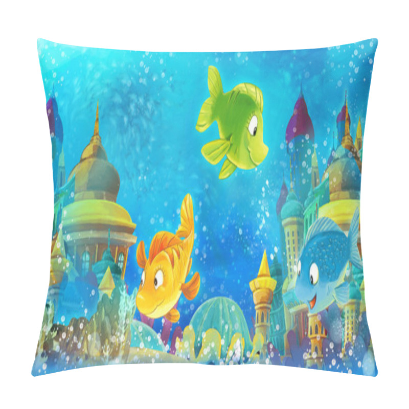 Personality  Cartoon Underwater Animals Pillow Covers